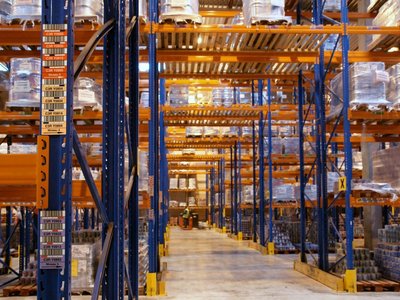 inotec Barcode Ansicht Regaldurchfahrt inotec Barcode Ansicht Regaldurchfahrt