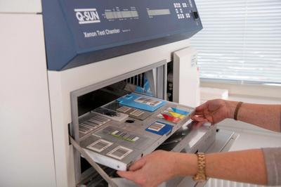 inotec Barcode RFID Label Competence Center Hitzetest