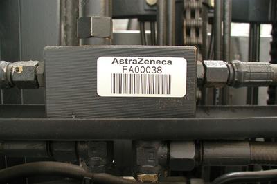 inotec Photo of Barcode industrielle Kenzeichnung Anlagen Astra Zeneca